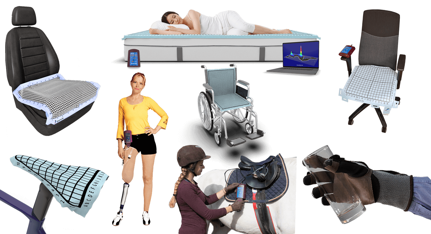 body pressure mapping - Pliance applications - pressure mapping measurement