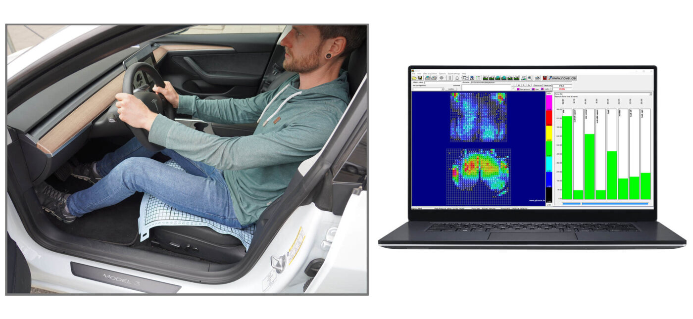 car seat pressure mapping - Body pressure measurement