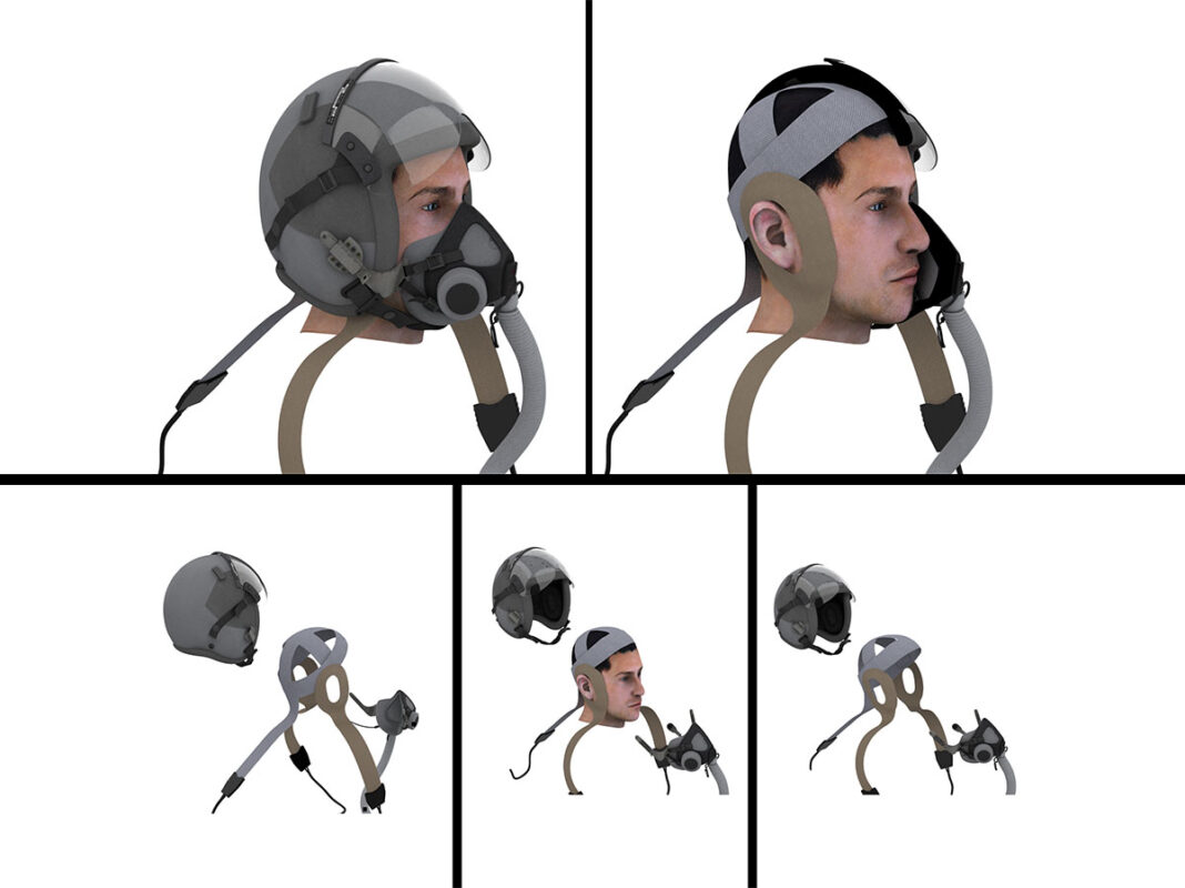 pressure measurement inside helmet or headphone